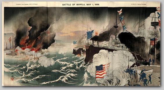 Battle of Manila, May 1, 1898, (detail) artist unidentified [res_54_160] Museum of Fine Arts, Boston