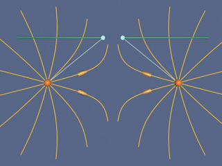 Repulsion of Charges with Same Sign.