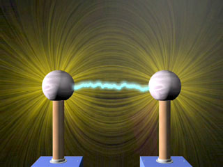 Charging and Discharging Two Van de Graff Generators.