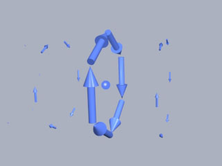 The Magnetic Field of a Moving Negative Charge.