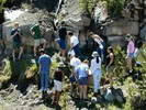 Checking out spherulites and other textures of the Lava Creek Tu