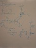 A schematic of an amplifier circuit.