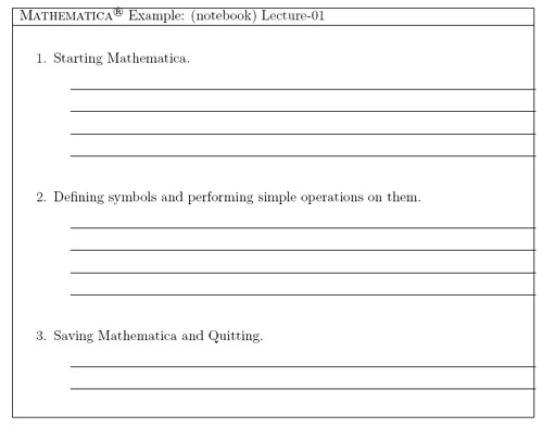 Mathematica® example.