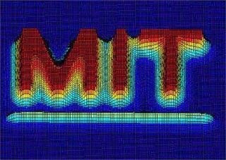 Image of electrodes in shape MIT.