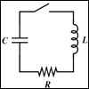 A diagram of a rectangle and inside is another rectangle. Each side of the inner rectangle has a different shape on it; a C with a equal sign, a curly wire with an L, and a zig zag line with an R.