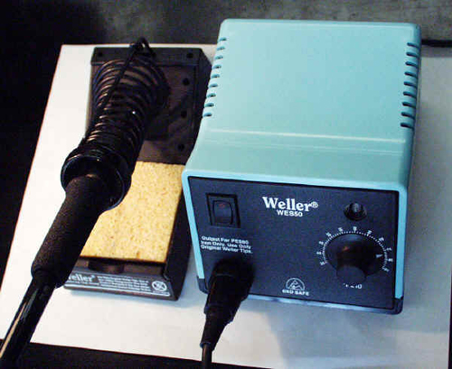 Soldering station.